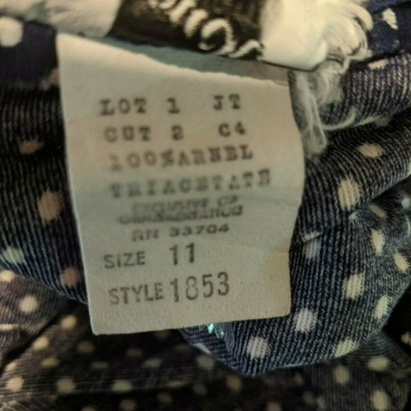 Vintage Junior Touch Maxi Dress Red White And Blue - Picture 5 of 8